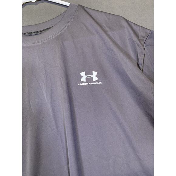 Under Armour Loose Fit Performance Apparel T-Shirt Gray Athleisure NWT 29x22 - Picture 2 of 9